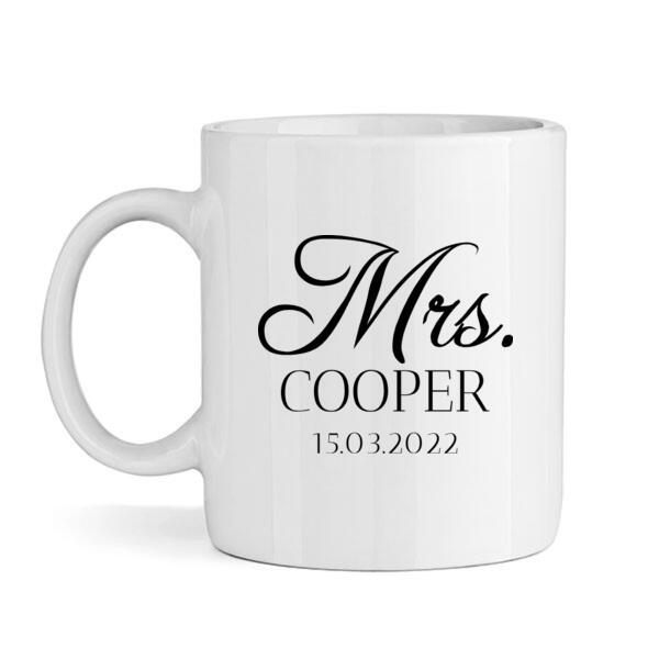 Mrs. with date - Mug Thumbnail