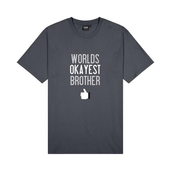 Worlds Okayest Brother - Mens Outline Tee Thumbnail
