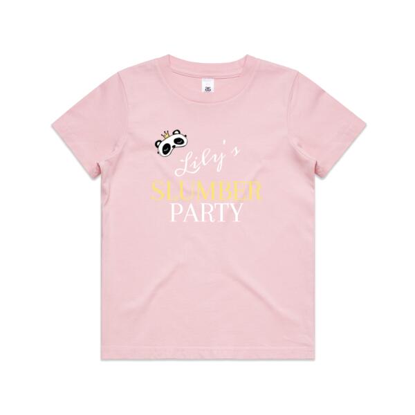 Sleeping Panda Slumber Party - Kids Youth T shirt Thumbnail