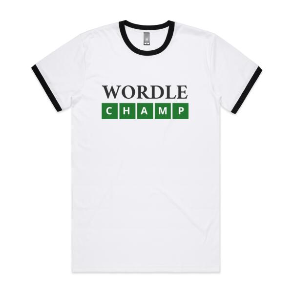 Wordle Champ - Mens Ringer Tee Thumbnail