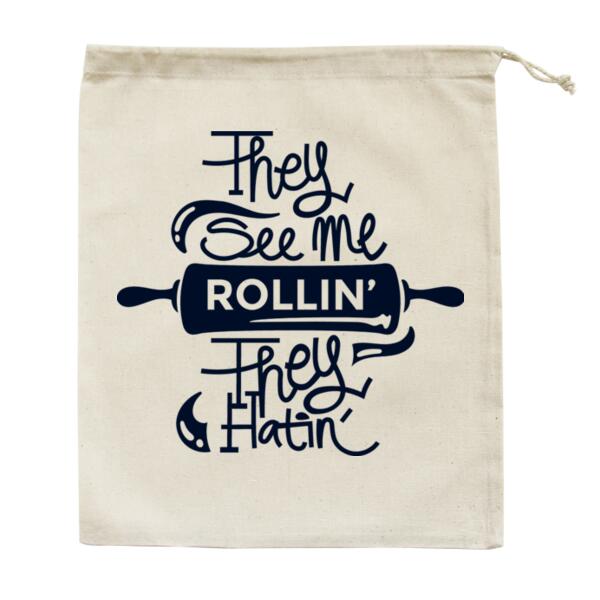 They see me Rollin' - they Hatin'  - Medium Calico Bag Thumbnail