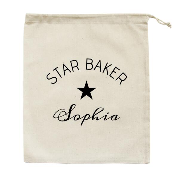 Star Baker Personalised - Medium Calico Bag Thumbnail