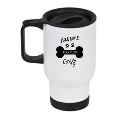 Pawsome Dog Mum - Travel Mug Thumbnail