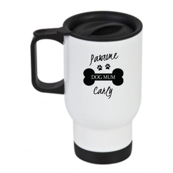 Pawsome Dog Mum - Travel Mug Thumbnail