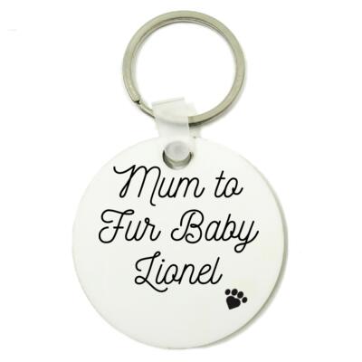 Mum to Fur Baby  - Round Key Ring Thumbnail