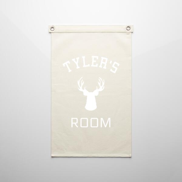 My Room Stag - Canvas Flag Thumbnail