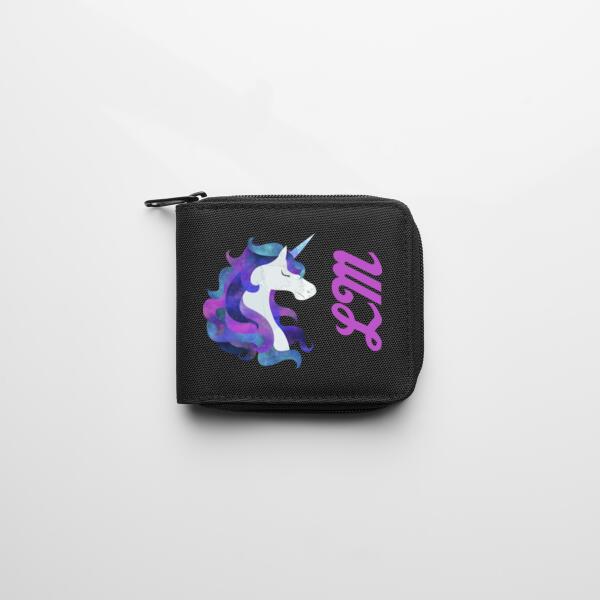 Unicorn Personalised - Recycled Zip Wallet Thumbnail