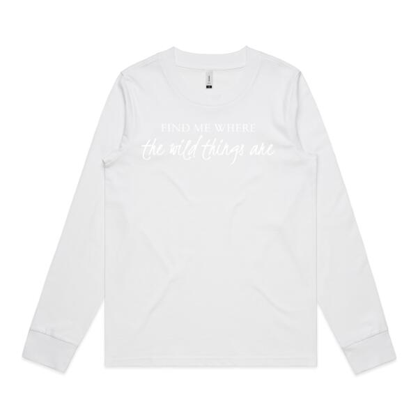Find me where the wild things are - Womens Dice Longsleeve Tee Thumbnail