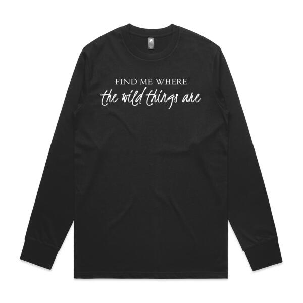 Find me where the wild things are - Mens Classic Long Sleeved Tee Thumbnail