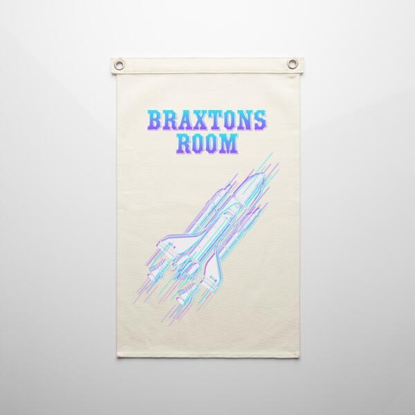 Rocket Kids Room - Canvas Flag Thumbnail