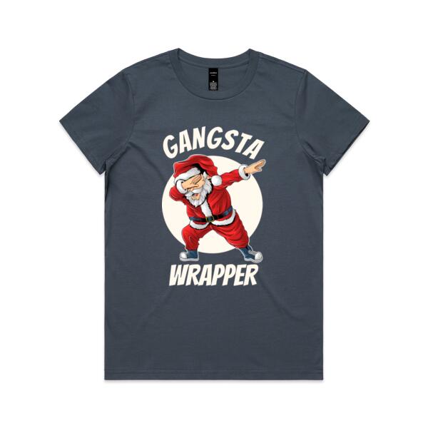 Gangsta Wrapper - Womens Maple Tee Thumbnail
