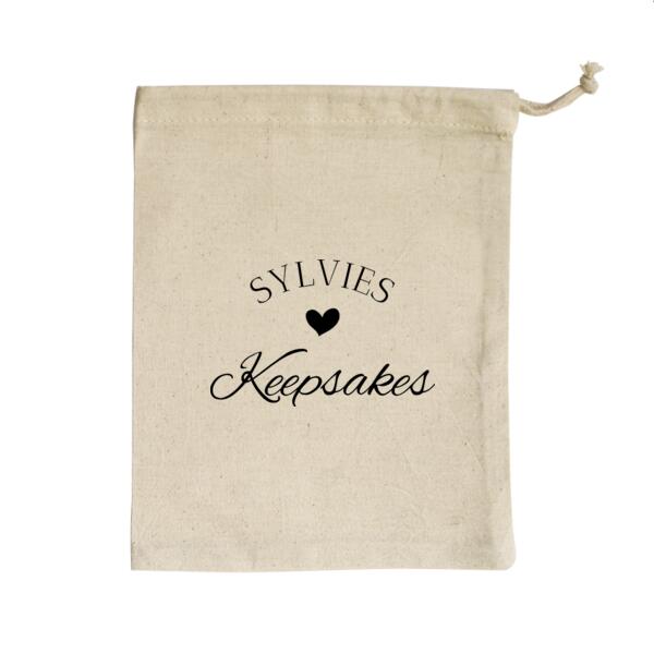 Babys keepsakes - Small Calico Bag Thumbnail