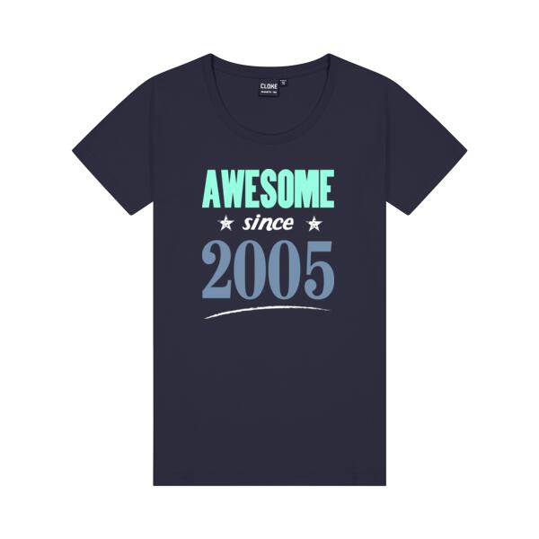 Awesome since - Cloke Womens Silhouette Tee Thumbnail