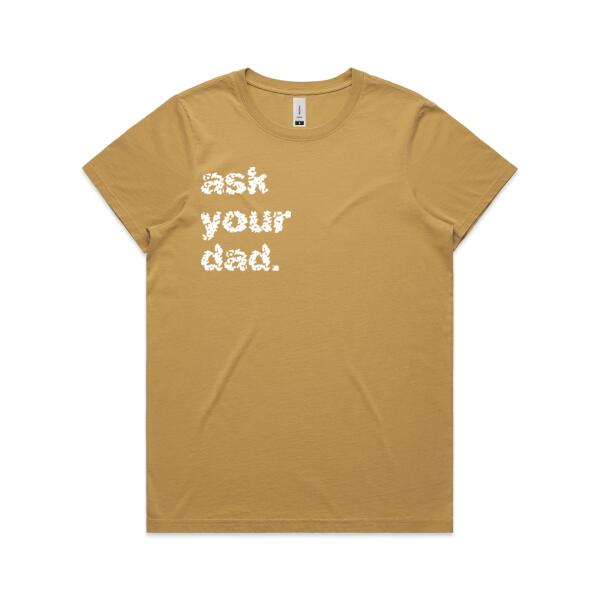 ask your dad - AS Colour Womens Maple Faded Tee Thumbnail