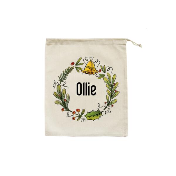 Folk Christmas Wreath - Christmas Eve Bag Thumbnail