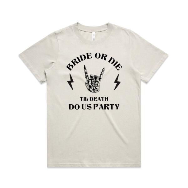 Bride or Die - AS Colour Womens Heavy Faded Tee Thumbnail