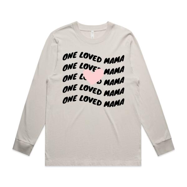 One loved Mama - AS Colour Womens Heavy Faded Long Sleeved Tee Thumbnail