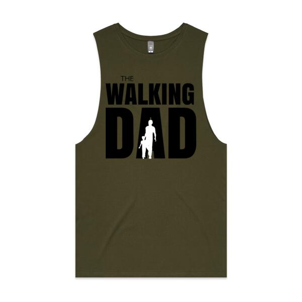 The Walking Dad - Mens Base Longsleeve Tee - AS Colour Mens Barnard Tank Thumbnail