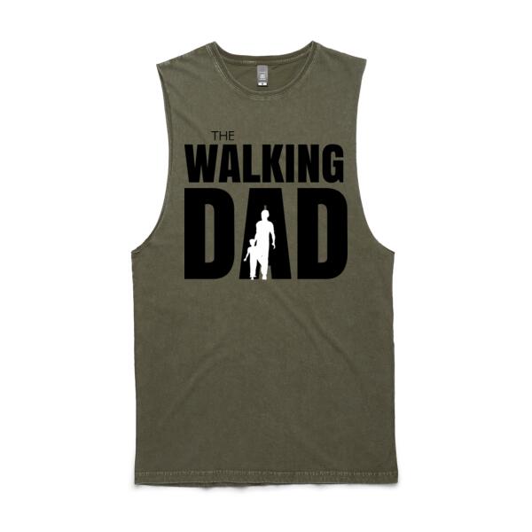 The Walking Dad - Mens Base Longsleeve Tee - AS Colour Mens Stone Wash Barnard Tank Thumbnail