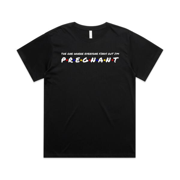 Friends Pregnancy Announcement - AS Colour Womens Martina Boyfriend Tee Thumbnail
