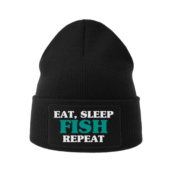 Eat, Sleep, Fish, Repeat - Patch Beanie Thumbnail