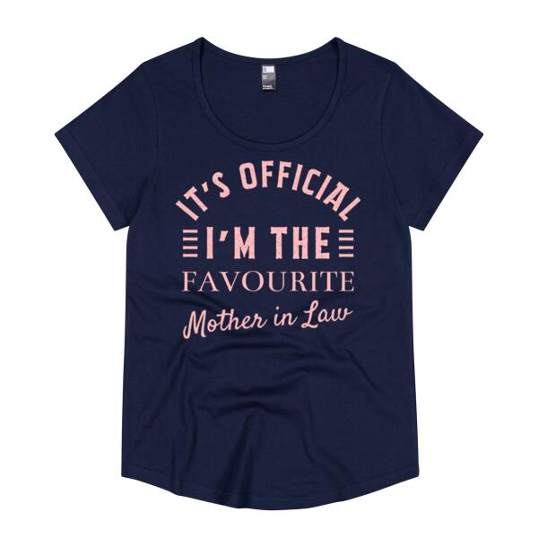 It's Official I'm the favourite - Thread Project Womens Jazz Scoop Neck Tee Thumbnail