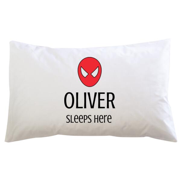 Spiderman Sleeps Here - Pillowcase Thumbnail