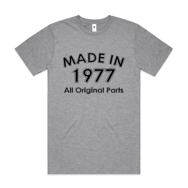 Made In 19XX All Original Parts - Mens Block T shirt Thumbnail