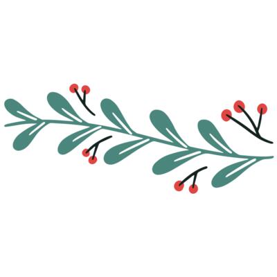 Christmas Holly Boarder Left Thumbnail