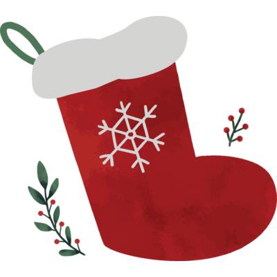 Christmas Stocking grey Thumbnail