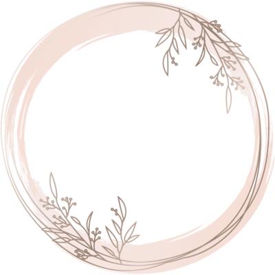 Floral Circle Pale Pink Thumbnail