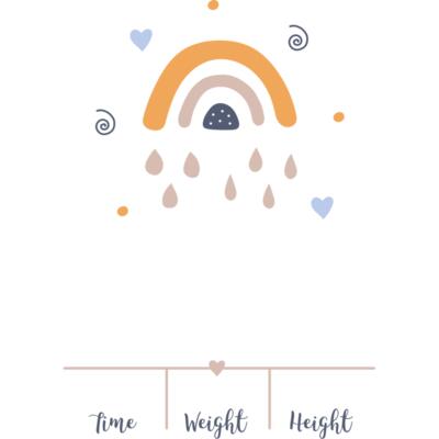 Baby Announcement rainbow Thumbnail